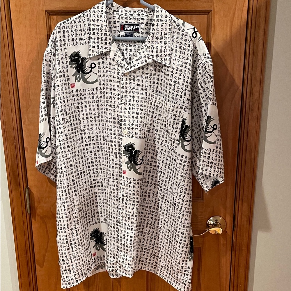 South Pole Black and White Graphic Men's Shirt